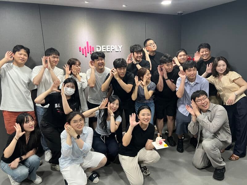 The Deeply team celebrating its anniversary at the new office
